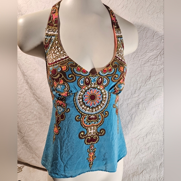 Nannette Lepore Beaded Boho Halter - Picture 10 of 16